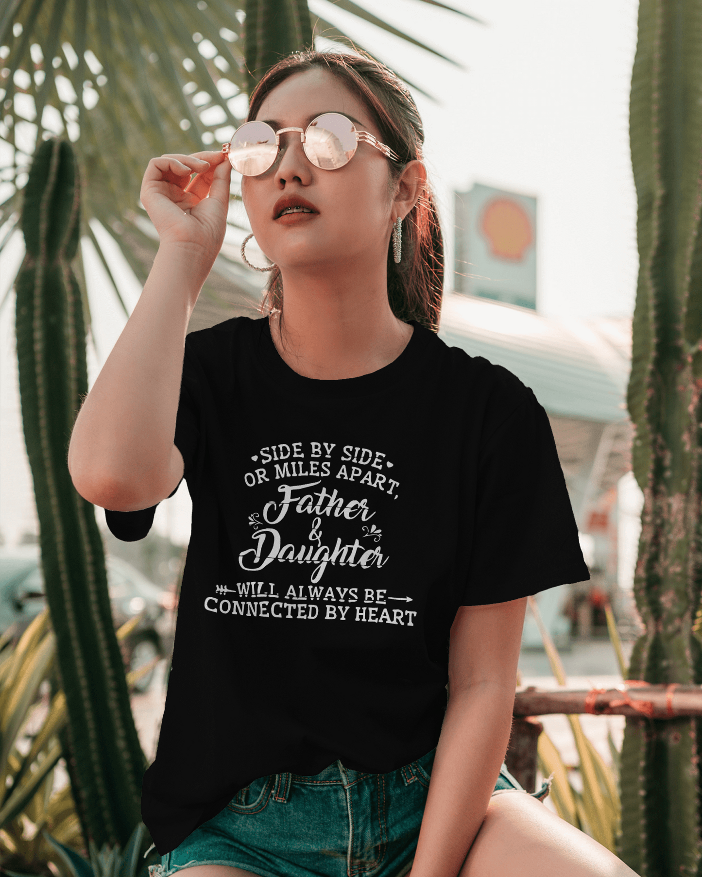 Unisex T-Shirt -Father-Daughter Connected