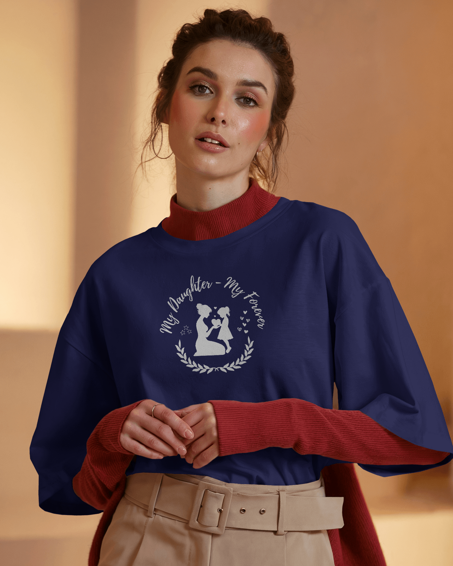 Mom-Daughter T-Shirt || My Daughter My Forever