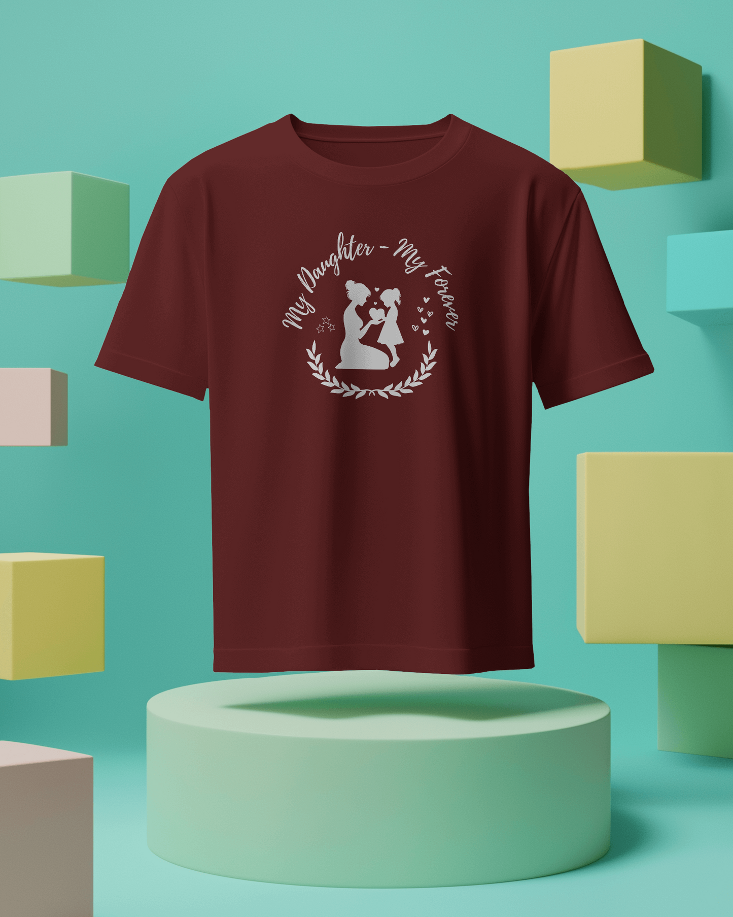 Mom-Daughter T-Shirt || My Daughter My Forever